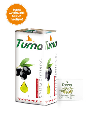 TURNA RİVİERA YAĞI 5 L + TURNA ZEYTİNYAĞLI SABUN 150 G HEDİYE - 1