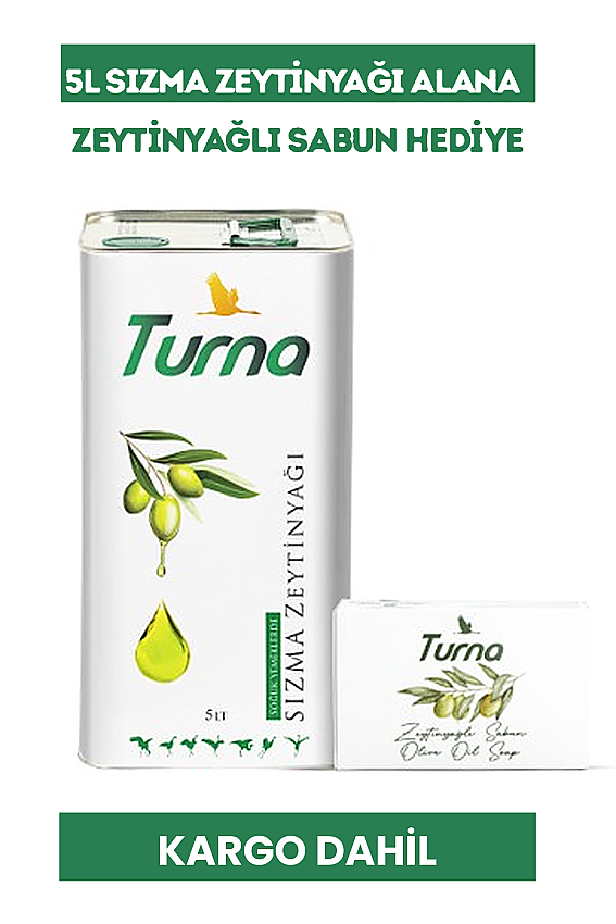 TURNA SIZMA YAĞI 5 L + TURNA ZEYTİNYAĞLI SABUN 150 G HEDİYE - 1